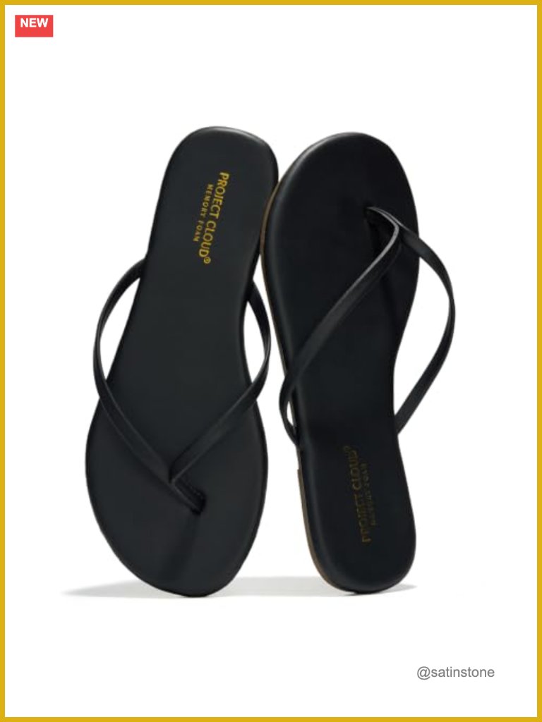Women's Memory Foam Flip Flops Non-Slip Slip-On Sandals